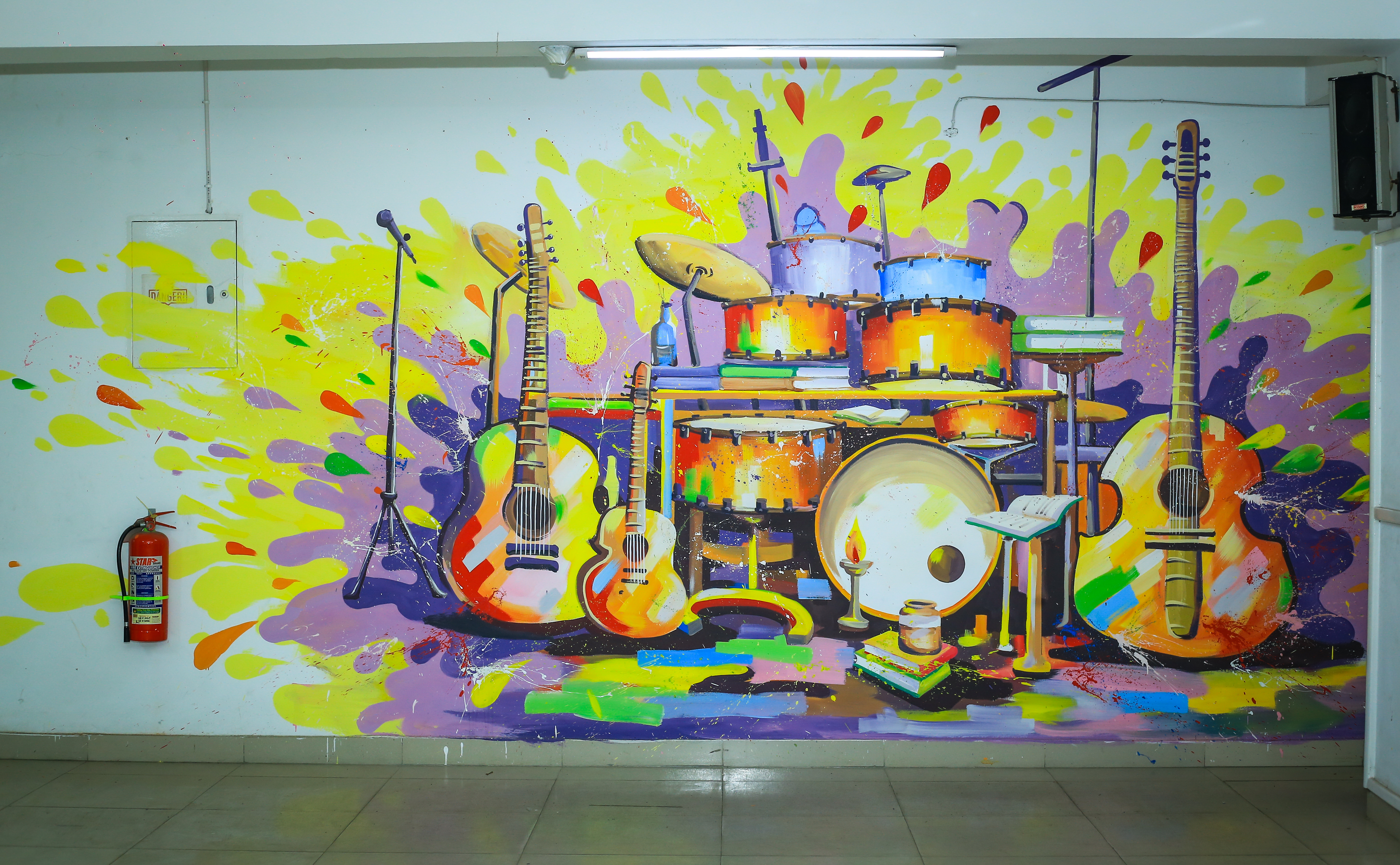 Music-themed wall art